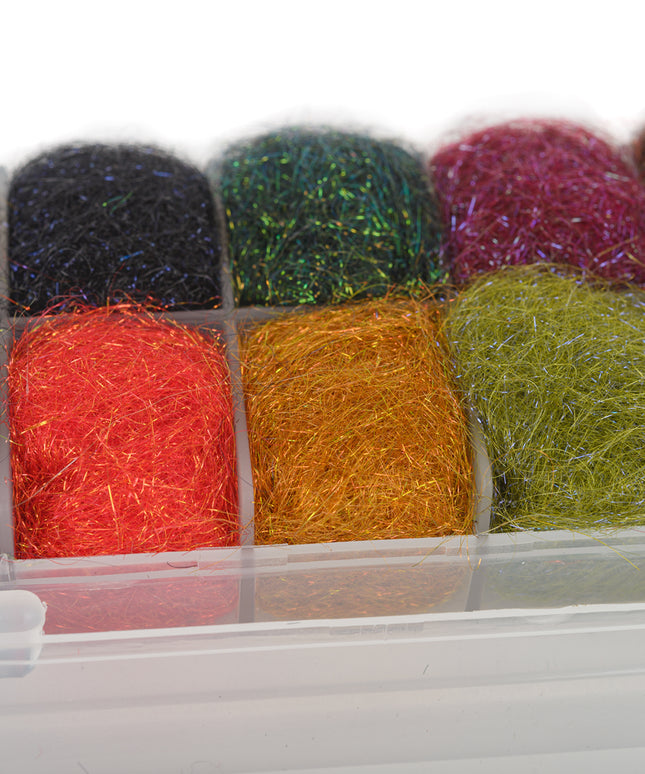 Baitfish Surpreme Dubbing Box - Mørke farver