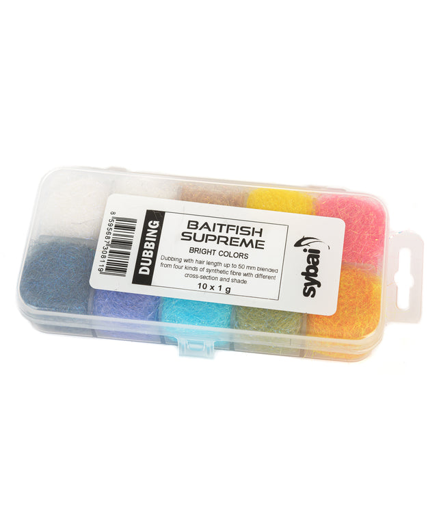 Baitfish Surpreme Dubbing Box - Lyse farver