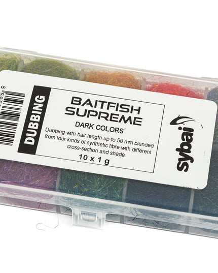 Baitfish Surpreme Dubbing Box - Mørke farver