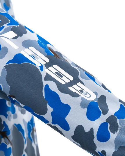 Loop Flyt UPF Dome Hoodie - Camofly Blue