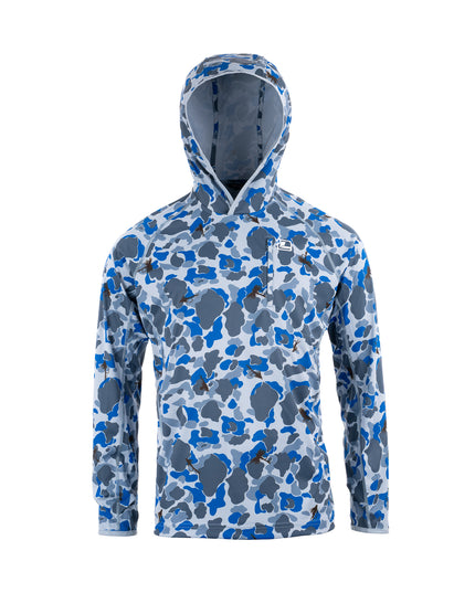 Loop Flyt UPF Dome Hoodie - Camofly Blue