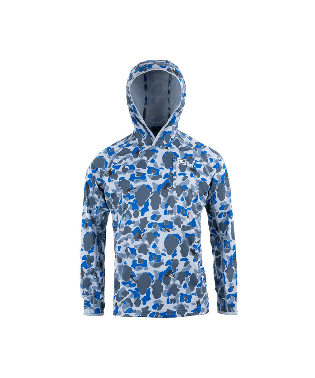 Loop Flyt UPF Dome Hoodie - Camofly Blue