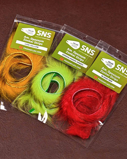 Frödin Flies - SNS American Opossum Zonker Strips