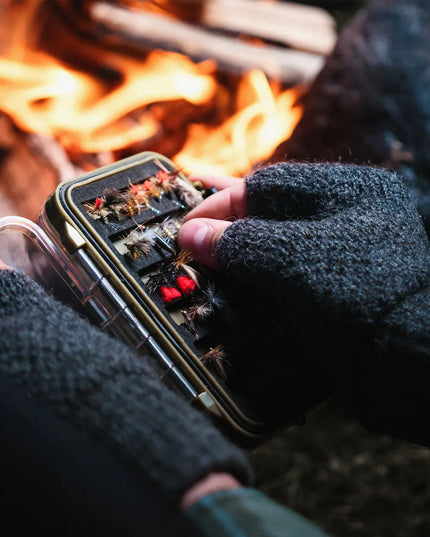 Loop Fingerless Wool Gloves