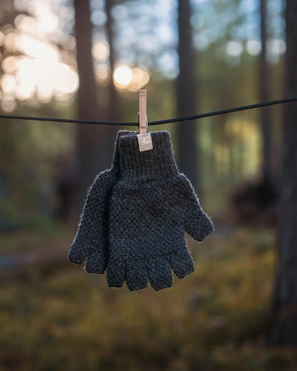 Loop Fingerless Wool Gloves