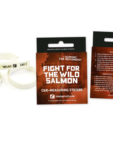 Frödin Flies - Wild Salmon’ C&R Measuring Sticker