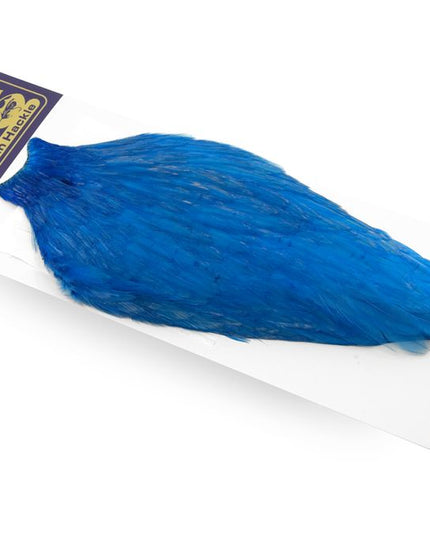 Whiting American Rooster Cape - White Dyed Kingfisher Blue