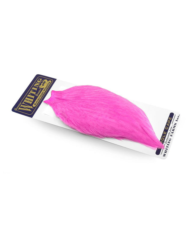 Whiting American Rooster Cape - White Dyed Pink
