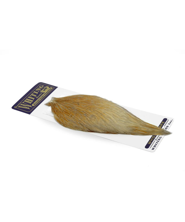 Whiting American Rooster Cape - Honey Dun