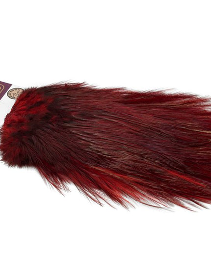 Whiting Coq de Leon Bronze Saddle - Dyed Golden Pheasant Red