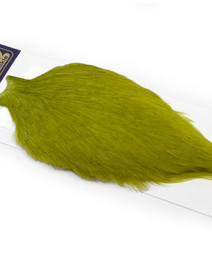 Whiting American Rooster Cape - White Dyed Olive